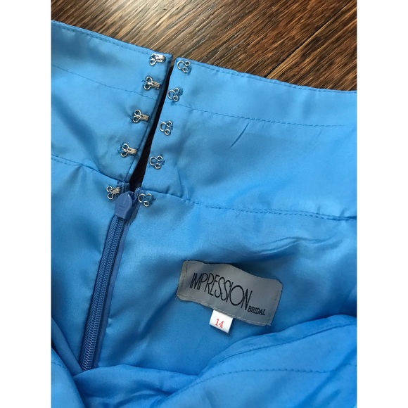 Impressions Bridal cornflower dress 14 - Picture 6 of 9